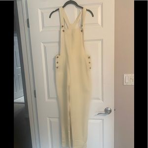 Missguided Creamy Yellow colored overalls US size 6